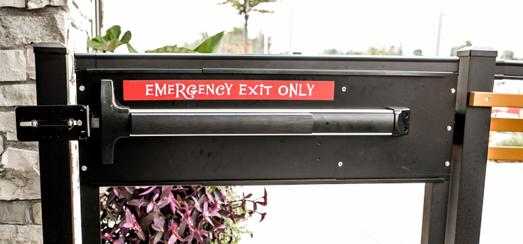 emergency push bar installation in North Miami Beach